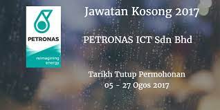 Warganegara malaysia yang berminat bekerja di petronas refinery & petrochemical corporation (prpc) dan berkelayakan dipelawa untuk memohon sekarang juga. Jawatan Kosong Johor Kerajaan Swasta 2017 2018 Jawatan Kosong Petronas Ict Sdn Bhd 05 27 Ogos 2017