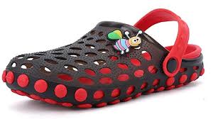 Beeagle Kid S Cute Garden Shoes Cartoon Slides Sandals Clogs Children Beach Slipper Red 27 28