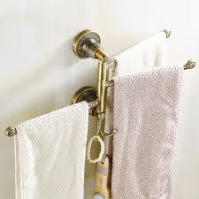 1,367 luxury bathroom towel bars products are offered for sale by suppliers on alibaba.com, of. Towel Racks Brass 2 5 Layer Rail 2 Towel Hook Hanger Vintage Luxury Bathroom Accessories Folding Rotation Bath Towel Bar Sl 7836 Piece Specifications Price Quotation Ecvv Industrial Products