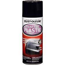 Another reason to paint plastics might be to enhance the outdoor life of a part. Rust Oleum Automotive 12 Oz Gloss Black Spray Paint For Plastic 248649 The Home Depot