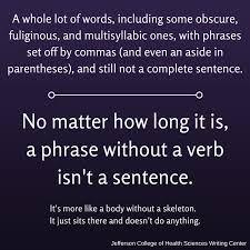 Check spelling or type a new query. Writing Tip Length Does Not A Sentence Make Sentences Require Verbs College Writing Center Writing Tips Writing Center