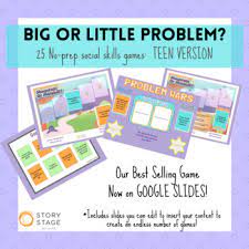 Social and emotional learning is critical for all kids to lead healthy and fulfilling lives both in and out of school, but it's a particularly important area of focus for those students with special needs. Big Or Little Problem Social Skills Game For Teens By Story Stage