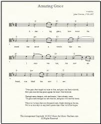 Amazing grace, how sweet the sound, that saved a wretch like me. Amazing Grace Hymn For Guitar With Easy Tabs Lead Sheets Too