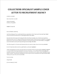 Cover letters with a personal recommendation. Collections Specialist Cover Letter