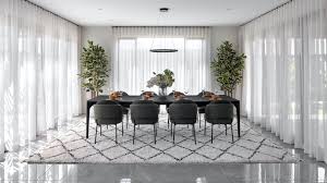Rectangular dining tables are efficient tables that are available in a variety of sizes and proportions for seating two to twelve people. Rugs Under Dining Tables Expert Tips Ideas Tlc Interiors
