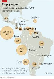 Colombia has announced that it will temporarily normalize the status of almost one million undocumented venezuelan migrants. Millions Of Refugees From Venezuela Are Straining Neighbours Hospitality The Economist