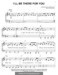 I Ll Be There For You Bon Jovi By J B Jovi R Sambora On Musicaneo Bon Jovi Piano Sheet Music Beginners Saxophone Music