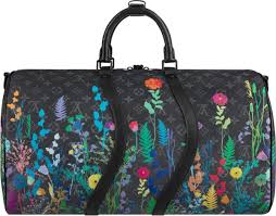 See more ideas about louis vuitton handbags, louis vuitton bag, louis vuitton. Louis Vuitton Black Eclipse Floral Print Keepall 50 Duffle Bag Incorporated Style