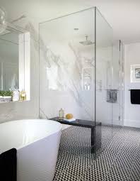 Bathrooms / modern, photo galleries. White And Black Modern Master Bathroom Modern Bathroom