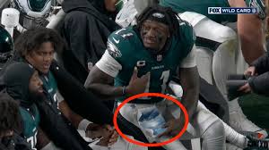 AJ Brown explains his viral sideline moment against Packers