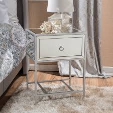 Affiliate Athena Mirrored Silver 1 Drawer Side Table Mirrored Bedroom Furniture Mirrored Bedroom Furniture Mirrored Nightstand Mirrored Furniture