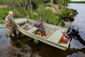 Tracker flat bottom, riveted and mod v, all welded jon boats are rugged and built to fish, hunt and work, making them ideal bowfishing and duck boats. Jon Boats For Sale Boats Com
