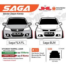 Cermin kereta, kedai cermin kereta, pakar cermin kereta, tukar cermin. Sticker Kereta Sticker Depan Proton Saga Flx Dan Blm 1pcs Shopee Malaysia