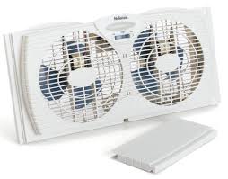 Bionaire Twin Reversible Airflow Window Fan Holmes Dual Blade Twin Window Fan White Window Fans Portable Fan Fan