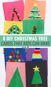 Chicken cards made from plates, the mad house. 8 Diy Christmas Tree Cards That Kids Can Make