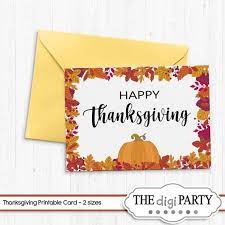 Happy Thanksgiving Printable Greeting Card Thankful For You Card Leaves Pumpkin And Fall Digital And Instant Download Pdf Tarjetas Imprimibles Feliz Dia De Accion De Gracias Tarjeta De Felicitacion