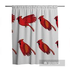 15% off with code summerartzaz. Cardinal Bird Flying Animation Sprite Shower Curtain Pixers We Live To Change
