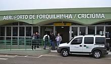 The true maximum point of this eclipse cannot be seen in criciúma because the moon is below the horizon at that time. Diomicio Freitas Airport Wikipedia