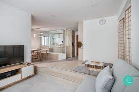 This condo interior design is like a slice of india in singapore, with warm wooden furniture and contrasting white elements. White And Woody Interior Is The Way To Go Muji Home Condo Interior Design Interior Design Singapore