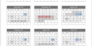 Academic Year Calendar • Carondelet High School