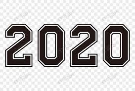 Black 2020 Number Holiday Fonts Web App Design Template Design