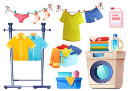 Brighten laundry with these quick tips. Premium Photo Pure Fragrant Laundry Clothes Of Bright Colors Are Stacked Freshness Cleanliness And Housework Concept