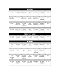Sample Insanity Workout Sheet 6 Examples In Word Pdf Excel