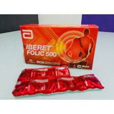 Ferrous sulphate 525 (represent 105mg of elemental iron), folic acid 800mcg,vit c 500mg, b1 6mg,,b2 6mg, b6 5mg, b12 25mcg. Iberet Folic Acid 500 30 S Free 5 S Shopee Malaysia
