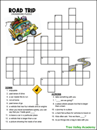 28 crossword puzzles for kids tree valley academy