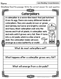 7 Reading Worksheets 2nd In 2020 Reading Comprehension Worksheets Reading Comprehension Kindergarten Comprehension Worksheets