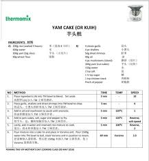 Yam Cake Orh Kuih Thermomix Recipes Yams Dried Shrimp