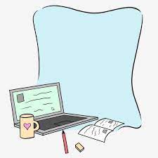 Cartoon Learning Tools Computer Frame Hand Drawn Illustration Beautiful Border Fresh Border Png Transparent Clipart Image And Psd File For Free Download Ldshadowlady Fan Art Powerpoint Background Design Computer Lab Bulletin