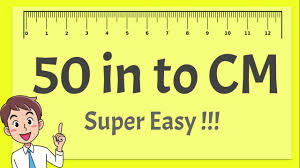 50 centimeters = 19.6850394 inches 50 Inches To Cm Super Easy Youtube