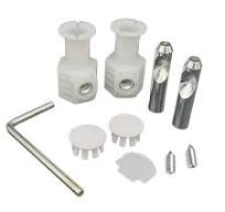 Bathroom Fixture Hardware Wall Hung Toilet Fixing Bolts Kit – Zinc Plated  Mounting Screws For Secure Installation – 1 Set Toilet Mounting Bolts