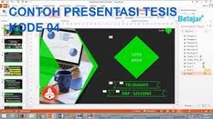 Contoh soalan selidik kerja kursus pbs stpm pengajian am 4 ekonomi. Contoh Power Point Tesis Elegan Dan Menarik Kode 04 Youtube