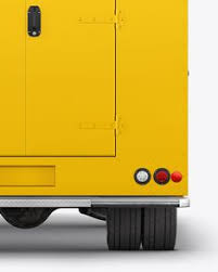 Food Truck Mockup Back View In Vehicle Mockups On Yellow Images Object Mockups In 2020 Mockup Free Psd Psd Mockup Template Magazine Mockup Psd Free