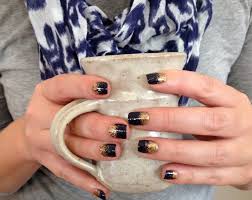 The nails feature pink and white ombre with two sparkly accent nails. How To Use Craft Glitter For Ombre Nails Glamour