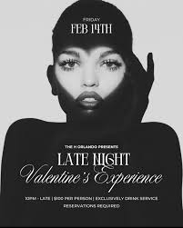 By popular demand, we're offering an exclusive late-night experience this  Valentine's Day, from 10 PM until late. Enjoy a selection of premium  cocktails and beverages for $100 per person, with your prepaid