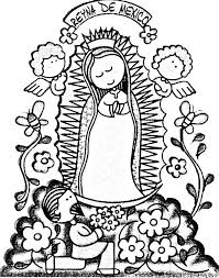 More than 600 free online coloring pages for kids: Virgen De Guadalupe Coloring Pages Coloring Home
