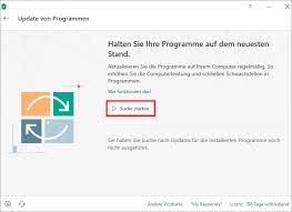 Starten Der Suche Und Installation Von Updates Fur Programme Mithilfe Von Kaspersky Internet Security 19