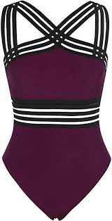 Hilor Women S One Piece Swimwear Front Crossover Swimsuits Hollow Bathing Suits Monokinis Black S Us4 6 At Ama One Piece Swimwear One Piece For Women Swimsuits