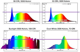 Fluorescent Light Spectrum Vs Incandescent Spectrum