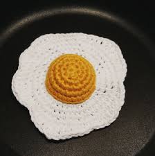 Oeuf Au Plat Tuto Crochet Dinette Fruits En Crochet Jouets Au Crochet Aliments En Crochet
