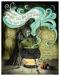 Hubble bubble (toil & trouble) — the peels. Double Double Toil Trouble 11x14 Cricketbow Design