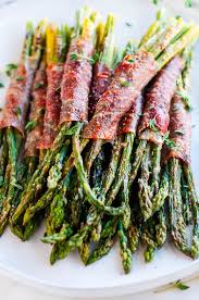 Garlic Parmesan Prosciutto Wrapped Asparagus Aberdeen S Kitchen Recipe Asparagus Side Dish Food Asparagus Side