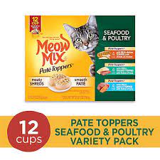 This low phosphorous dry cat food by the reputable brand blue buffalo is formulated with high quality ingredients that are overall great to eat for kitties with ckd. Meow Mix Pate Toppers Seafood Poultry Wet Cat Food Variety Pack 12 Cups At Tractor Supply Co