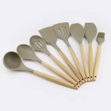 Safety look for kitchen products with one or more certifications that vouch for their safety and usability. China Hot 8pcs Silicone Kitchen Ware Cooking Tool Wood Utensil Set Accessories Wholesale Kitchenware Supplies China Silicone Kitchen Utensils Accessories And Silicon Cooking Utensil Sets Price