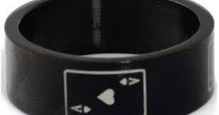 Black Ace Of Spades Ring Pin On Asexuality