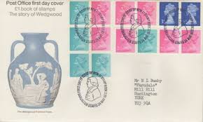 1972 Wedgwood Booklet First Day Covers Stamp Wedgwood