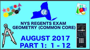 nys geometry common core august 2017 regents exam part 1 s 1 12 answers